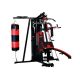 Gym multistation HOME GYM ST 5000 3 stations avec 100 kg de poids et sac de boxe